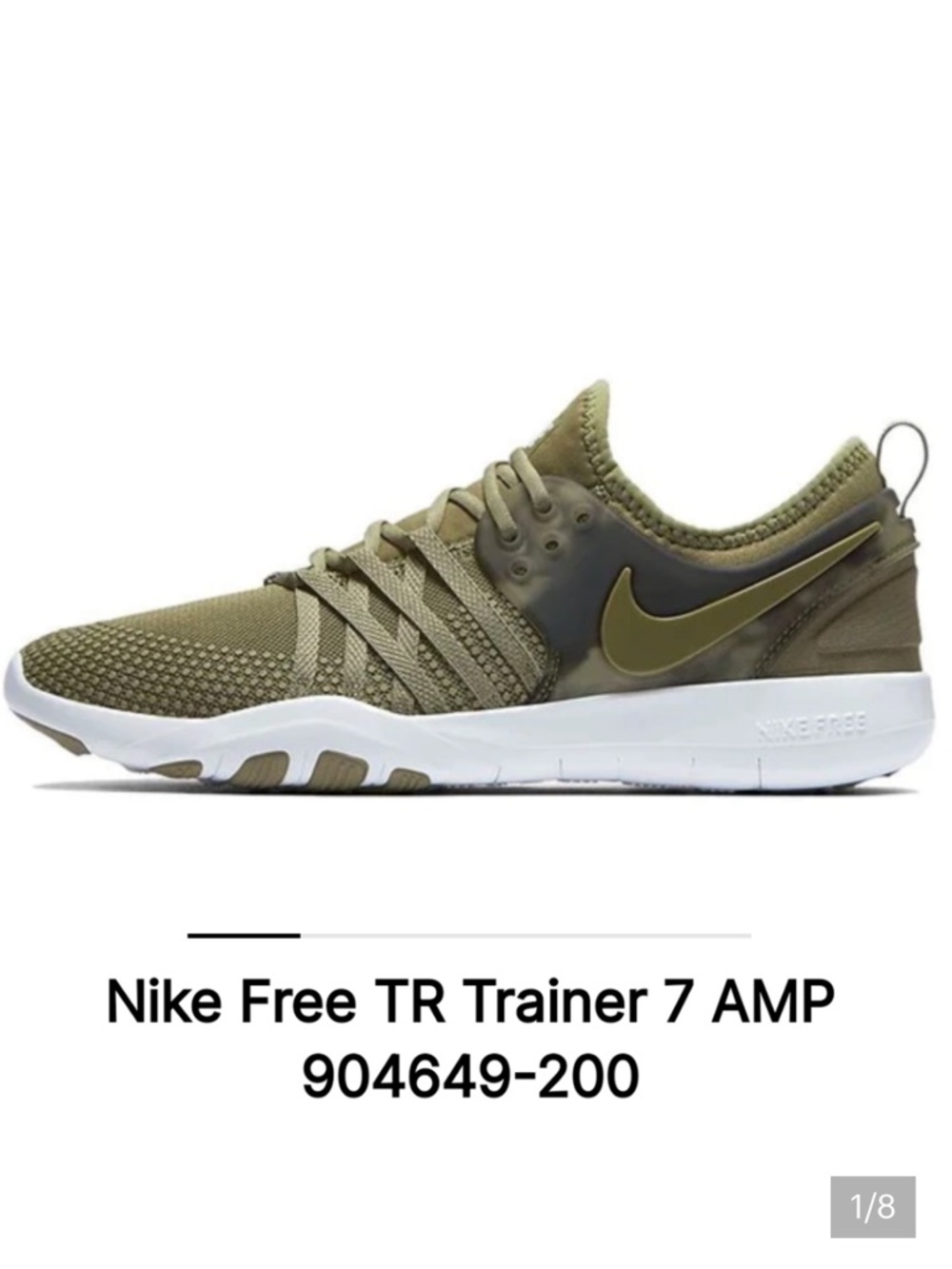 ⚡SALE Women’s NIKE Free TR Trainer Army Green Shoes - Size 8.5 - Picture 6 of 13